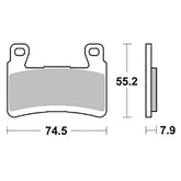 Pastiglie Freno Anteriori CP.PAST.FRENO SP KAWASAKI per KAWASAKI ZX-6R (600/636) 2013-2021